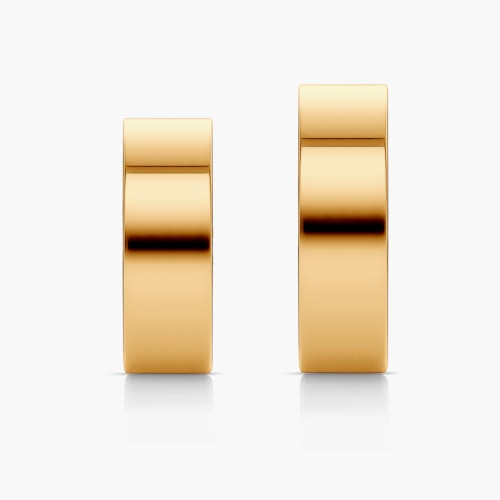 Obrączki ślubne: złote, płaskie, 6 mm